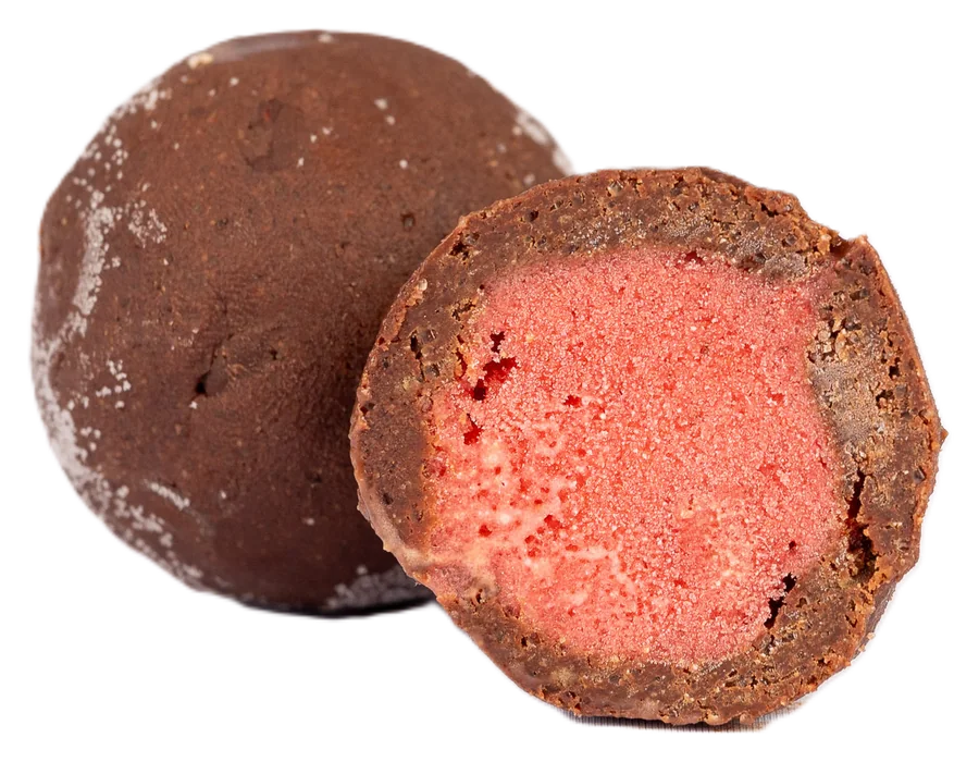 kü:gerl Brownie mit Erdbeer-Minz-Sorbet